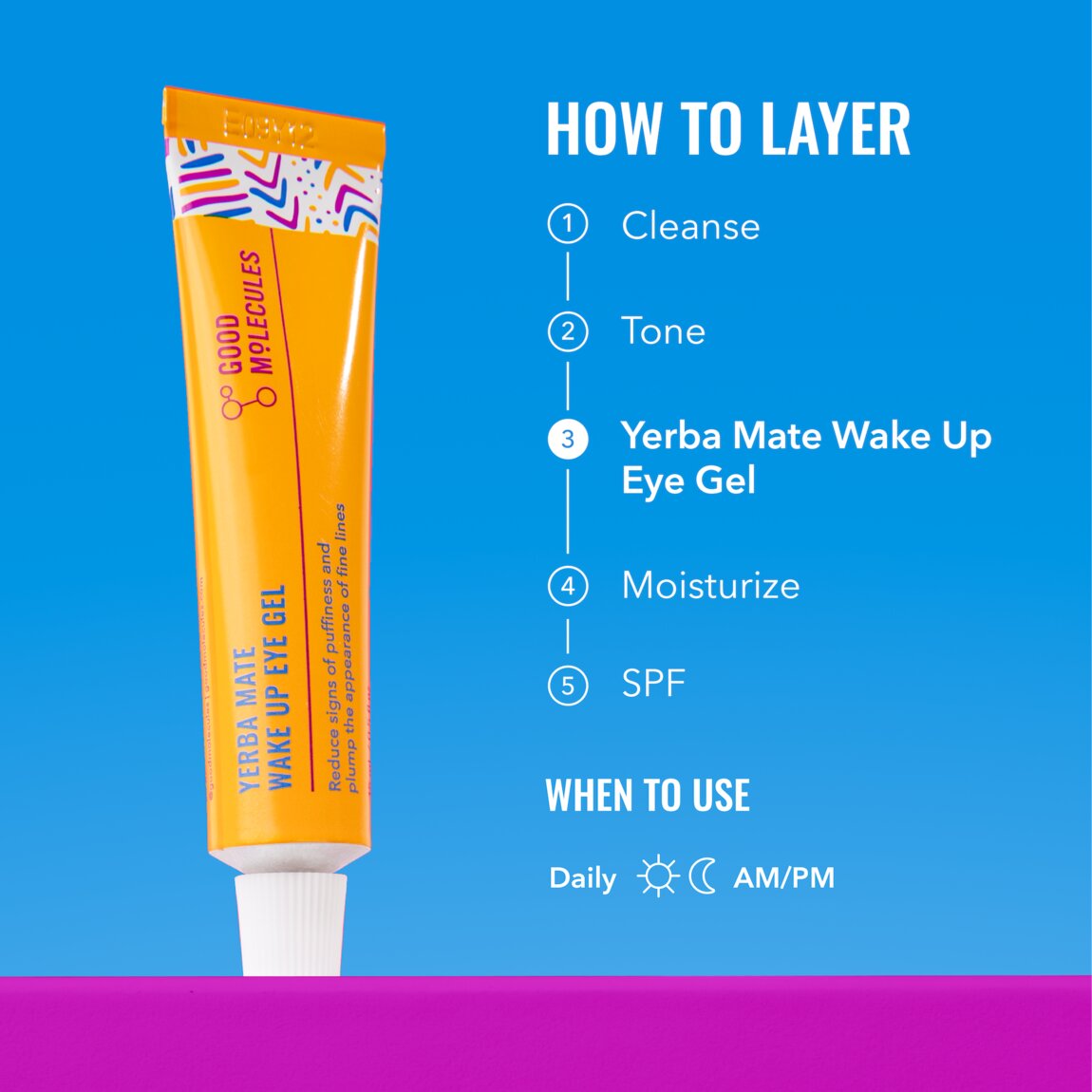 Good Molecules Yerba Mate Wake Up Eye Gel 15ml alternative view 6.