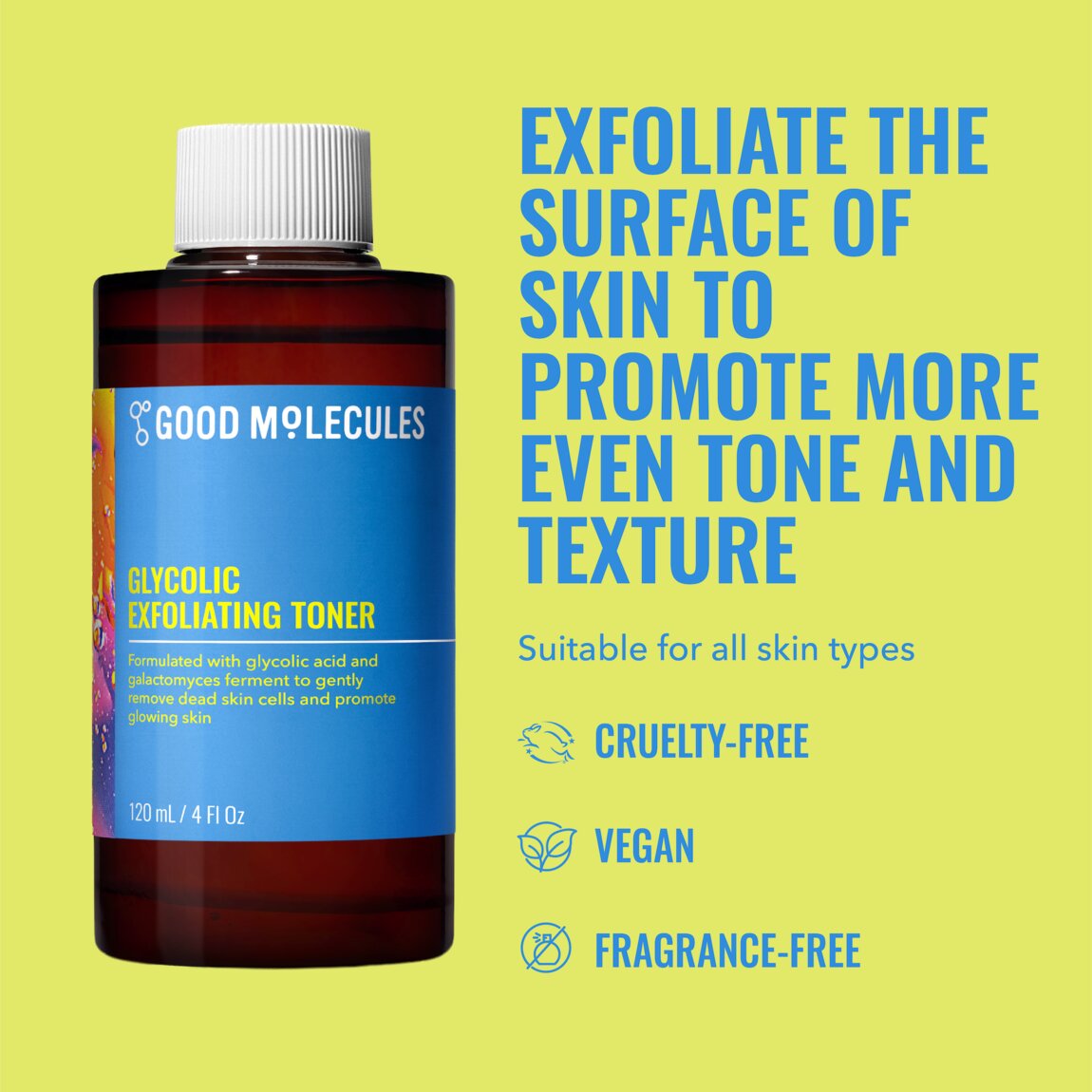 Good Molecules Glycolic Exfoliating Toner 120ml alternative view 2.